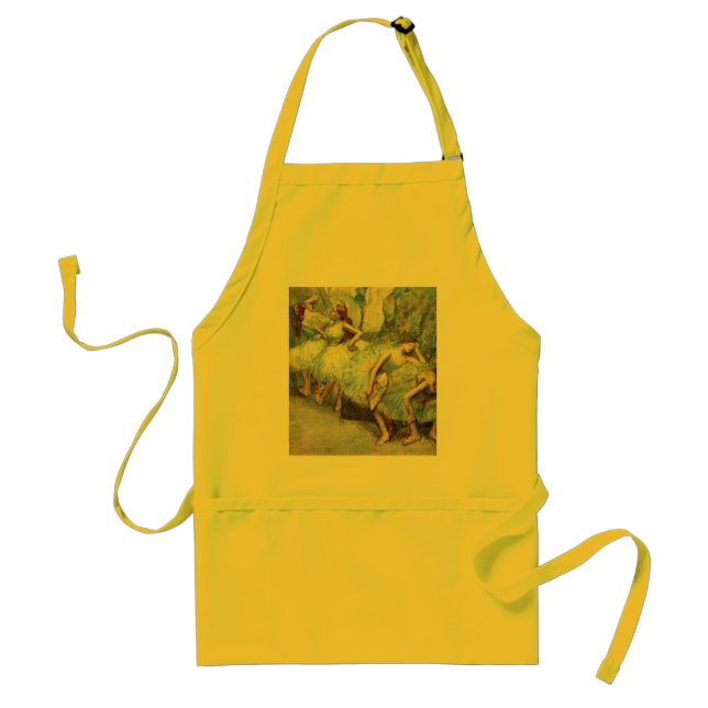 Degas Ballet Dancer Art Dancers Painting Adult Apron (Front)