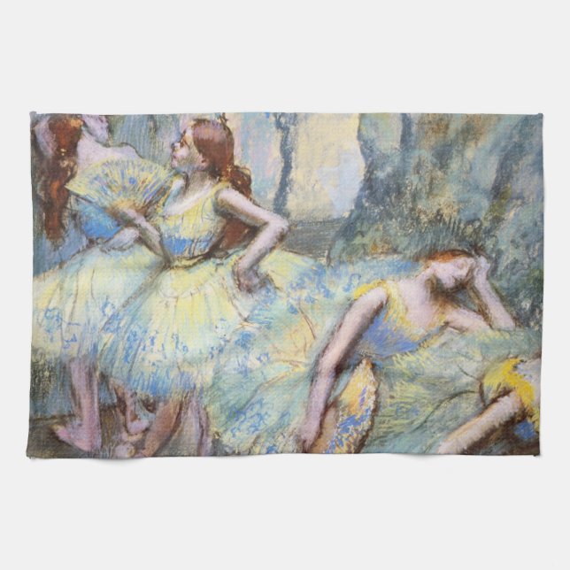 Degas Ballet Dancer Art Dancers Painting Kitchen Towel (Horizontal)