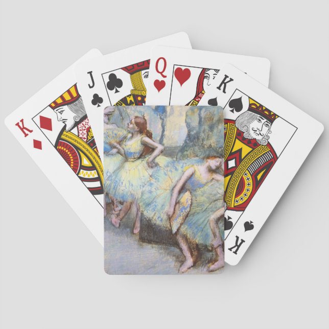 Degas Ballet Dancer Art Dancers Painting Poker Cards (Back)