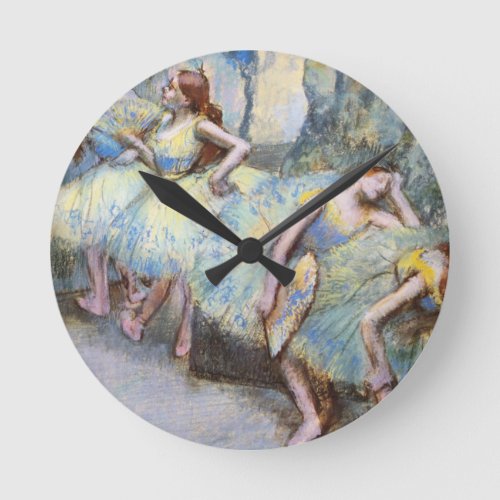 Degas Ballet Dancer Art Dancers Painting Round Clock