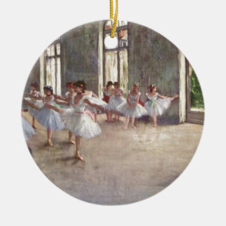 Degas Ballet Dancers Ceramic Ornament