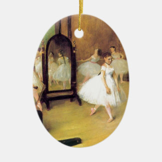 Degas Ballet Dancers Ceramic Ornament
