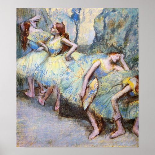 Degas _ Ballet Dancers In The Wings 1900 Poster