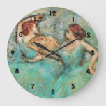Degas Ballet Dancers Large Clock at Zazzle