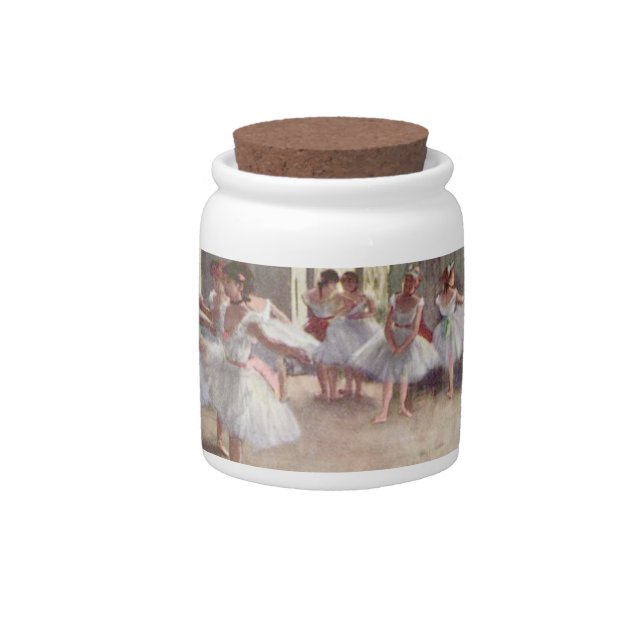 Degas' Ballet Rehearsal Candy Jar (Front)