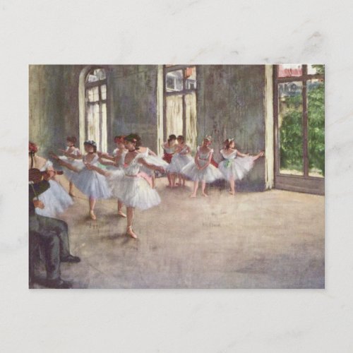Degas Ballet Rehearsal Postcard