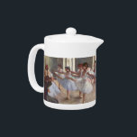Degas' Ballet Rehearsal Teapot<br><div class="desc">1873. Edgar Degas was a French artist famous for his paintings, sculptures, prints, and drawings. He is especially identified with the subject of dance; more than half of his works depict dancers. He is regarded as one of the founders of Impressionism, although he rejected the term, and preferred to be...</div>