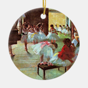 Degas - Ballet School, Ceramic Ornament
