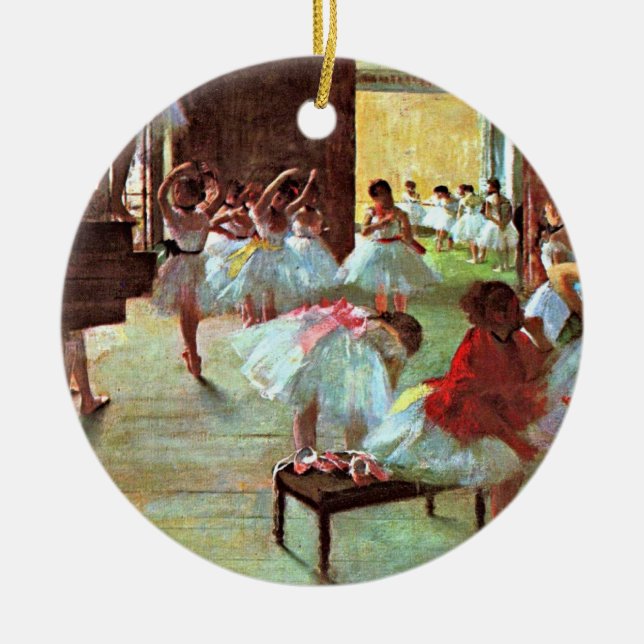 Degas - Ballet School, Ceramic Ornament (Front)