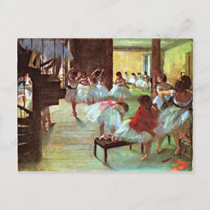 Degas - Ballet School Postcard