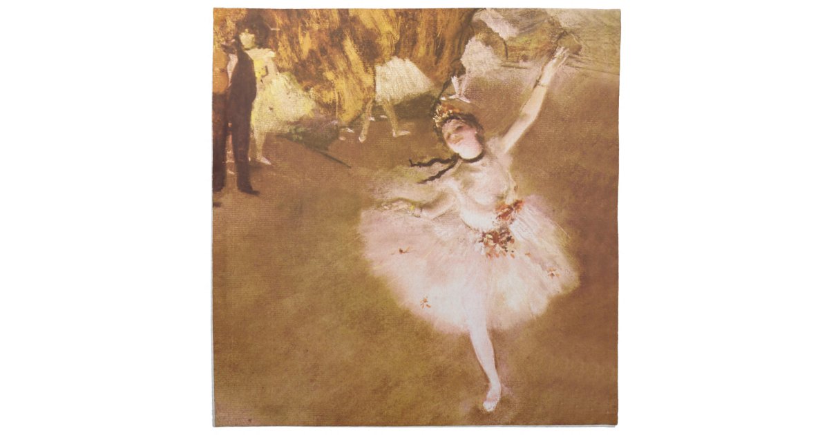 Degas Ballet Star Art Famous Painting Napkin Zazzle Com