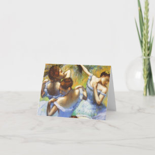 Degas Blue Dancers Note Card