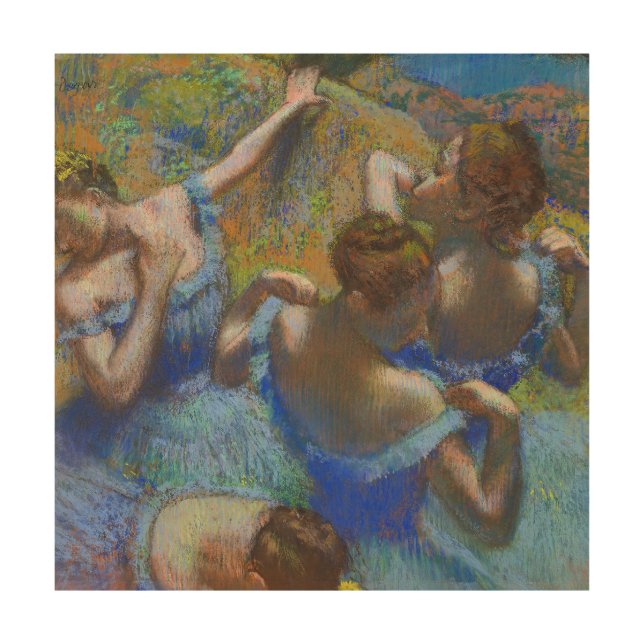Degas Blue Dancers Pastel Fine Art Masterpiece (Front)