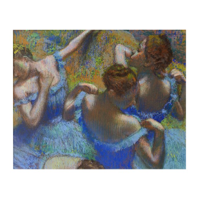 Degas Blue Dancers Pastel Fine Art Masterpiece (Front)