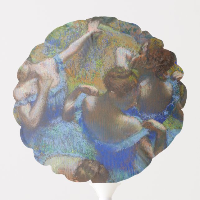 Degas Blue Dancers Pastel Fine Art Masterpiece Balloon (Front)