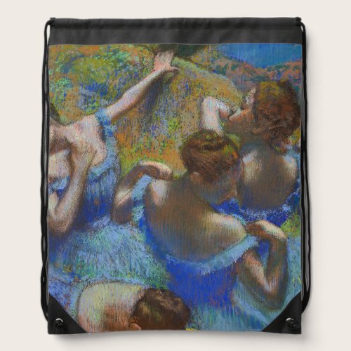 Degas Blue Dancers Pastel Fine Art Masterpiece Drawstring Bag Degas Blue Dancers Pastel Fine Art Masterpiece Drawstring Bag