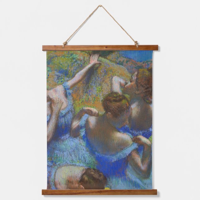 Degas Blue Dancers Pastel Fine Art Masterpiece Hanging Tapestry (Front)