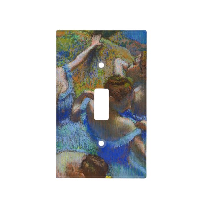 Degas Blue Dancers Pastel Fine Art Masterpiece Light Switch Cover (Front)