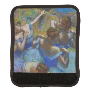 Degas Blue Dancers Pastel Fine Art Masterpiece Luggage Handle Wrap