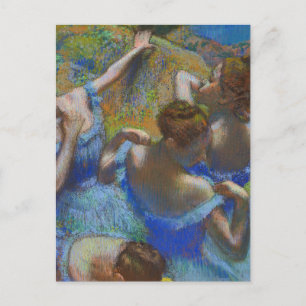 Degas Blue Dancers Pastel Fine Art Masterpiece Postcard