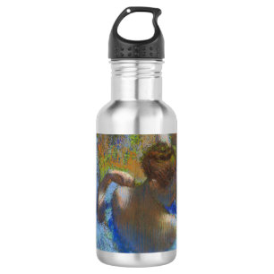 Degas Blue Dancers Pastel Fine Art Masterpiece Stainless Steel Water Bottle