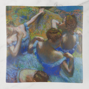 Degas Blue Dancers Pastel Fine Art Masterpiece Trinket Tray