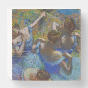 Degas Blue Dancers Pastel Fine Art Masterpiece Wooden Box Sign
