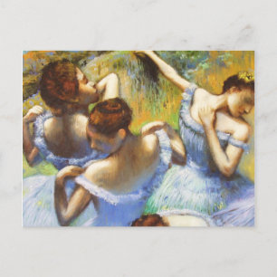 Degas Blue Dancers Postcard