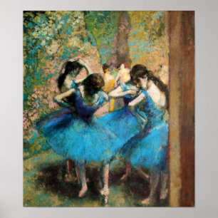 Degas Blue Dancers Poster