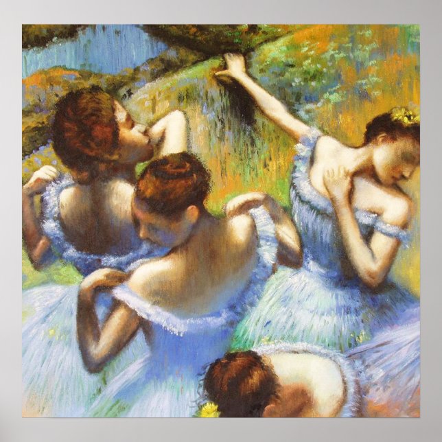 Degas Blue Dancers Poster (Front)