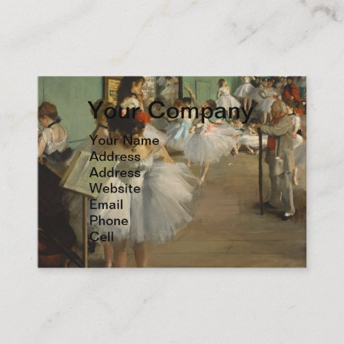 Degas Dance Class Ballet Dancers Ballerina Art Business Card