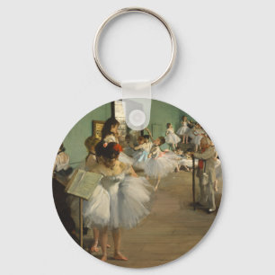 Degas Dance Class Ballet Dancers Ballerina Art Keychain