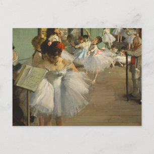 Degas Dance Class Ballet Dancers Ballerina Art Postcard