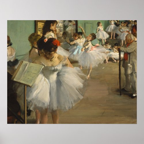 Degas Dance Class Ballet Dancers Ballerina Art Poster