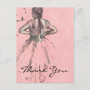 Degas' Dancer Viewed from the Back Postcard