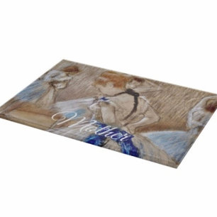 Degas Dancer With Blue Ribbon Cutting Board