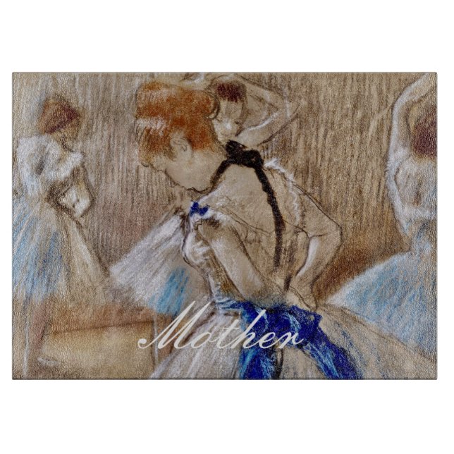 Degas Dancer With Blue Ribbon  Cutting Board (Front)