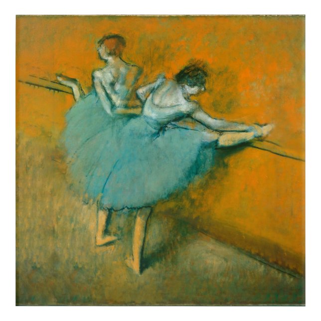 Degas Dancers at the Bar Ballet Acrylic Print (Front)