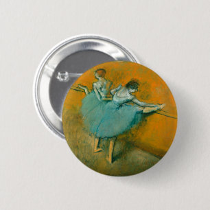 Degas Dancers at the Bar Ballet Button