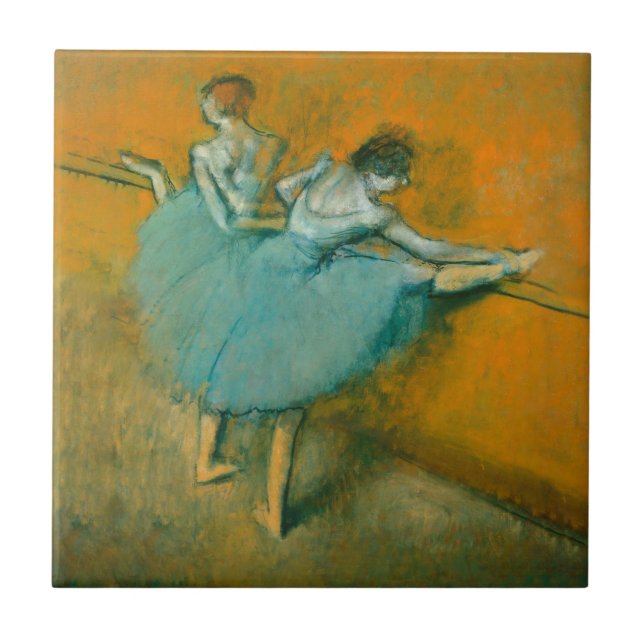 Degas Dancers at the Bar Ballet Ceramic Tile (Front)