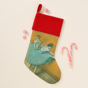 Degas Dancers at the Bar Ballet Christmas Stocking