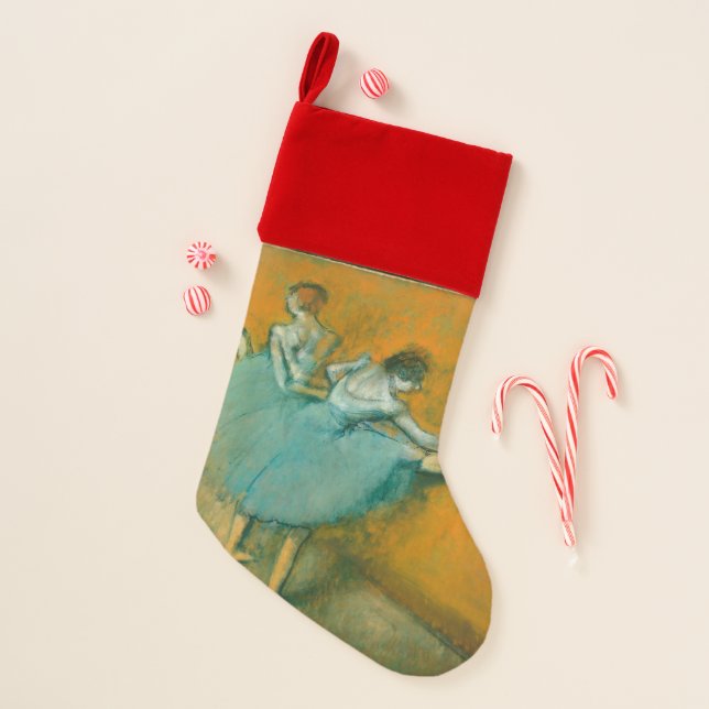 Degas Dancers at the Bar Ballet Christmas Stocking (Front)