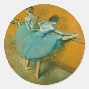 Degas Dancers at the Bar Ballet Classic Round Sticker