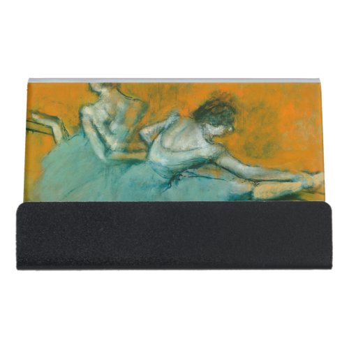 Degas Dancers at the Bar Ballet Desk Business Card Holder