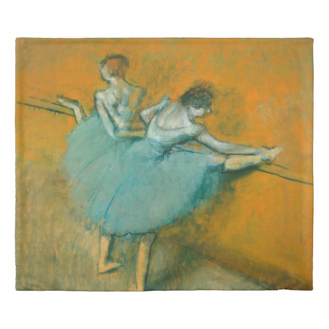 Degas Dancers at the Bar Ballet Duvet Cover (Front)