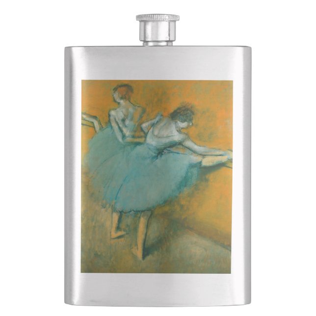 Degas Dancers at the Bar Ballet Flask (Front)