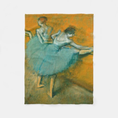 Degas Dancers at the Bar Ballet Fleece Blanket