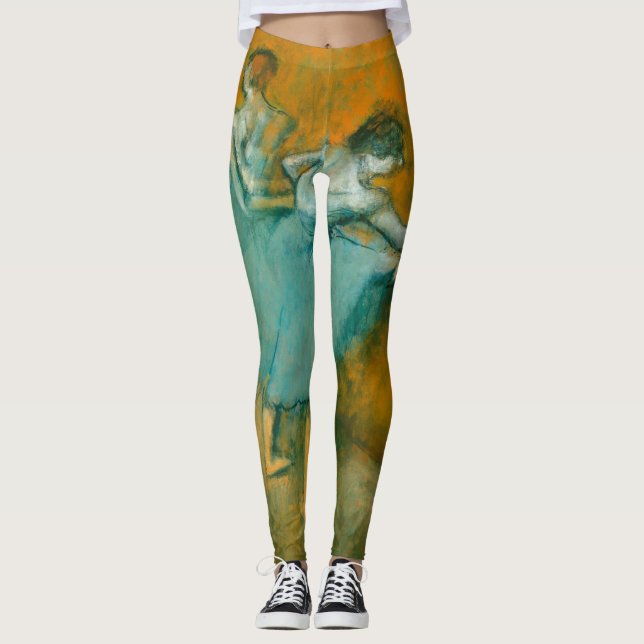 Degas Dancers at the Bar Ballet Leggings (Front)