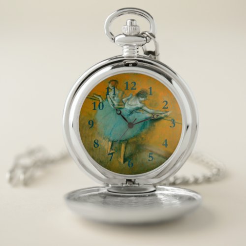 Degas Dancers at the Bar Ballet Pocket Watch