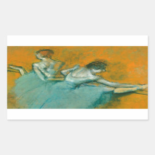 Degas Dancers at the Bar Ballet Rectangular Sticker